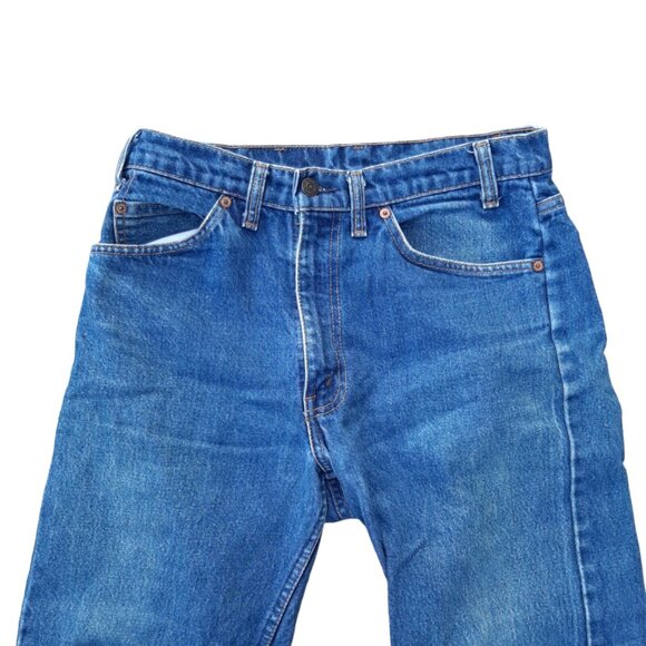 VTG Levis 505 Jeans Mens Orange Tab Blue Denim Made in Canada Size 32x33 - Picture 7 of 16